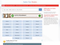 Desktop screenshot for salestaxstates.com