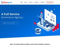 Desktop screenshot for bytegrow.com