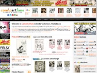 Desktop screenshot for comicartfans.com