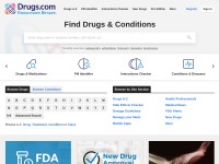 Desktop screenshot for drugs.com