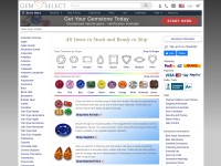 Desktop screenshot for gemselect.com