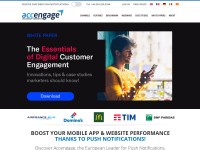 Desktop screenshot for accengage.net