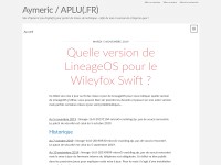 Desktop screenshot for aplu.fr