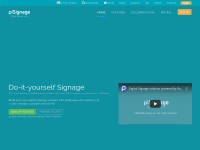 Desktop screenshot for pisignage.com