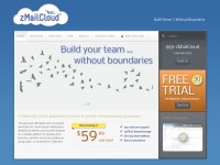 Desktop screenshot for zmailcloud.com