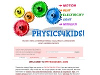 Desktop screenshot for physics4kids.com