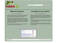 Desktop screenshot for mibbit.com