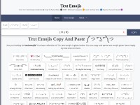 Desktop screenshot for textemojis.org