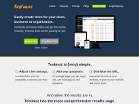 Desktop screenshot for testmoz.com