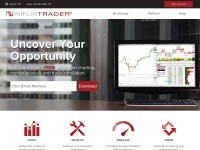 Desktop screenshot for ninjatrader.com