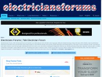 Desktop screenshot for electriciansforums.net