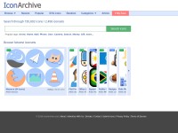 Desktop screenshot for iconarchive.com