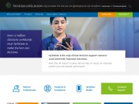 Desktop screenshot for uptodate.com