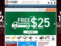 Desktop screenshot for amainhobbies.com