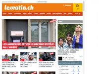 Desktop screenshot for lematin.ch