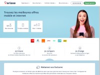 Desktop screenshot for ariase.com