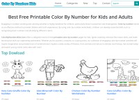 Desktop screenshot for colorbynumberskids.com