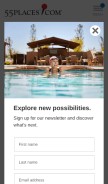 How 55places.com looks like on a mobile device such as an iPhone.