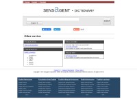 Desktop screenshot for sensagent.com