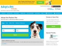 Desktop screenshot for adoptapet.com