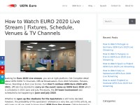 Desktop screenshot for footballeurostream.com