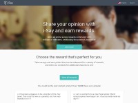 Desktop screenshot for i-say.com