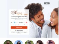Desktop screenshot for africandate.com