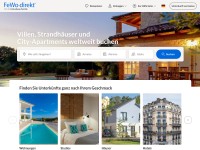 Desktop screenshot for fewo-direkt.de