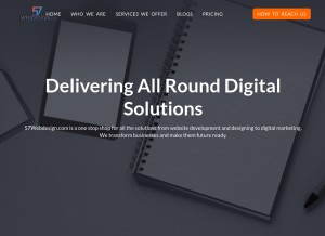 How 57webdesign.com looks like on a tablet such as an iPad.