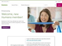 Desktop screenshot for humana.com