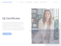Desktop screenshot for iqcertificate.com
