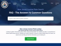 Desktop screenshot for newjerseylicenseplate.com