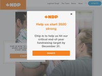 Desktop screenshot for ndp.ca