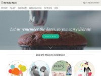 Desktop screenshot for birthdayalarm.com