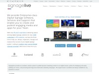 Desktop screenshot for signagelive.com