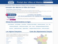 Desktop screenshot for annuaire-mairie.fr
