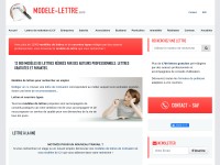 Desktop screenshot for modele-lettre.com