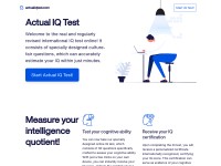 Desktop screenshot for actualiqtest.com