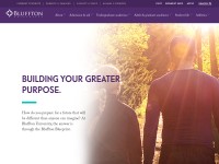 Desktop screenshot for bluffton.edu