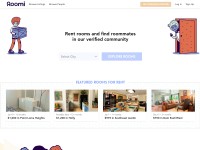 Desktop screenshot for roomiapp.com
