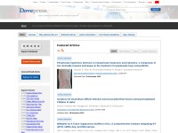 Desktop screenshot for dovepress.com