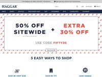 Desktop screenshot for haggar.com