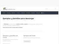 Desktop screenshot for milejemplos.com