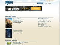 Desktop screenshot for subscene.com