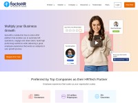 Desktop screenshot for factohr.com