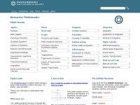 Desktop screenshot for intmath.com