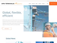 Desktop screenshot for apmterminals.com