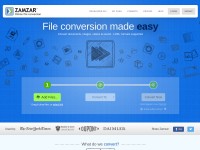 Desktop screenshot for zamzar.com