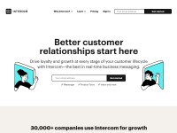 Desktop screenshot for intercom.com