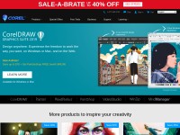 Desktop screenshot for corel.com